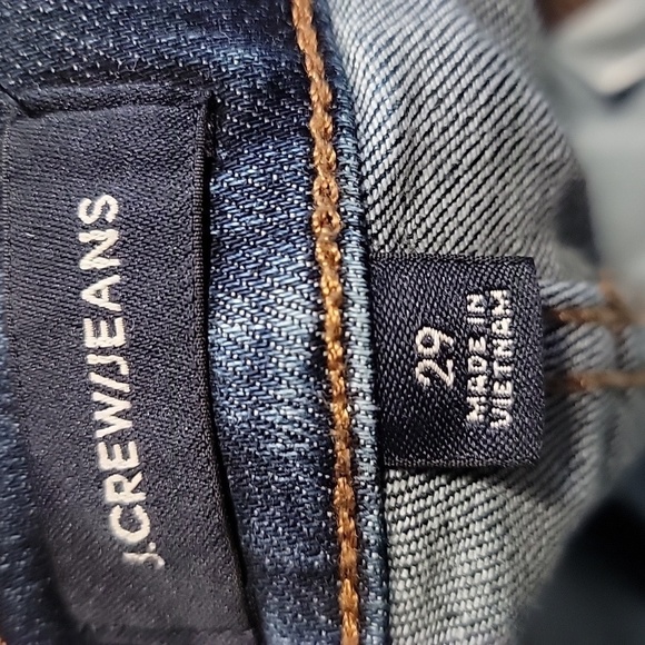 J.Crew Size 29 Vintage Straight Medium-Dark Wash Blue Jeans, Excellent Used Cond - Picture 9 of 15